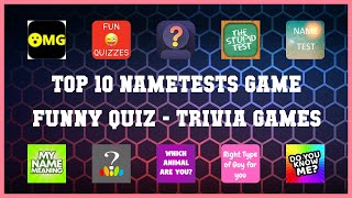 Top 10 Nametests Game Funny Quiz Android Games screenshot 1