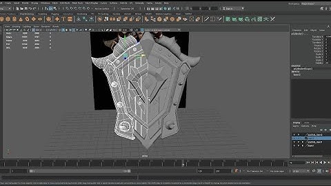 Shield 3D model in Maya//3D model in maya tutorial//#3d #3dmodel #maya #animation