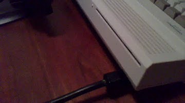 Amiga 1200 custom installed slot load DVD Drive