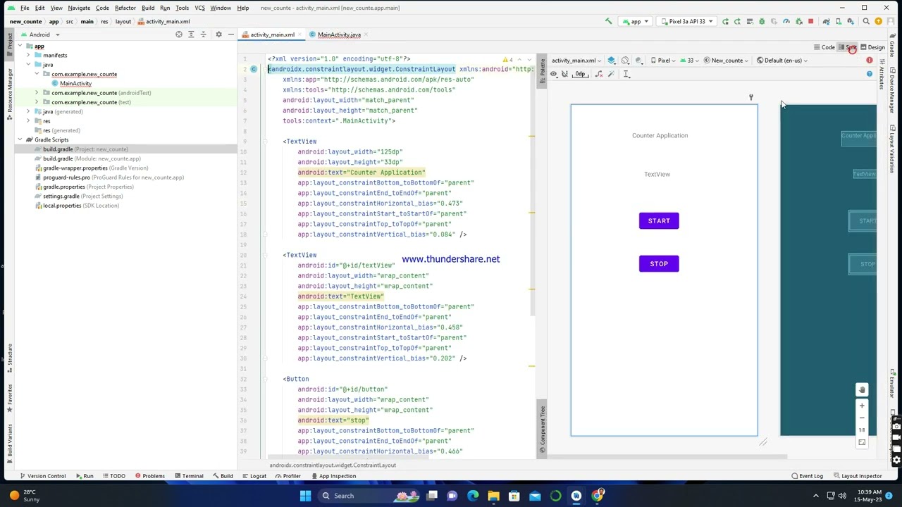 counter Application (MAD Lab Programs)