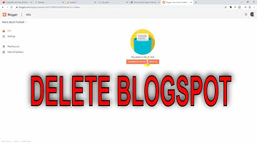 How to delete any blogger (blogspot.com)? | NTD