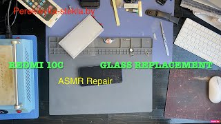 redmi 10c разборка и замена только стекла only glass replacement