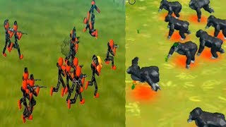 stickman tank battle simulator vs bigfoot survival battle simulator screenshot 4