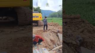 Progres Pembangunan Jembatan Poros Utama - Kampak Munjungan