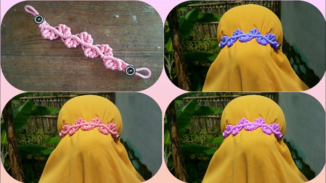 Konektor masker tali kur ep 80 || mask connector || mask strap || macrame || tutorial  || DIY