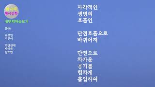 [내면의하늘보기]봄66. 나갔던 정신이 하단전에 자리를 잡으면
