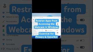 BLOCK CAMERA ACCESS for Unwanted Apps #windows screenshot 2