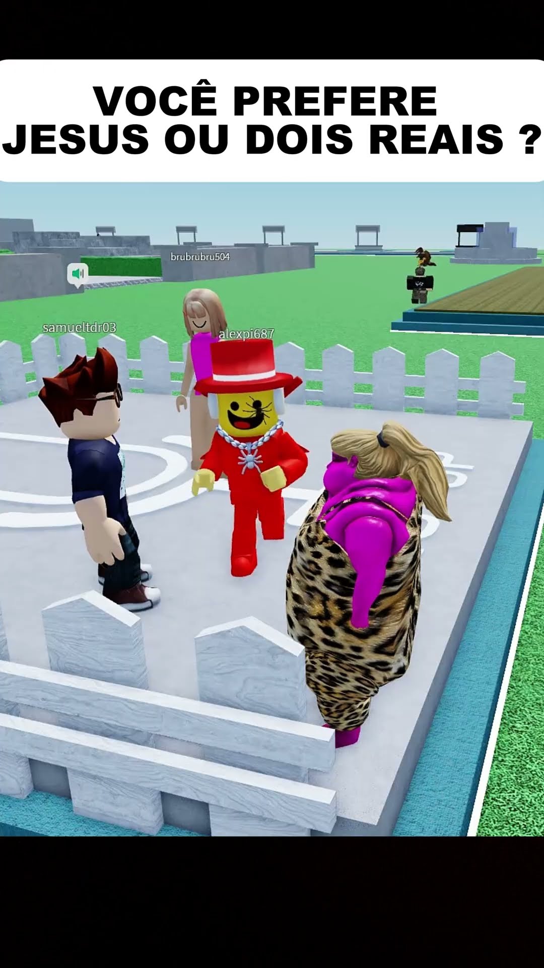 VOC PREFERE JESUS OU DOIS REAIS Roblox Memes YouTube Oardefault 