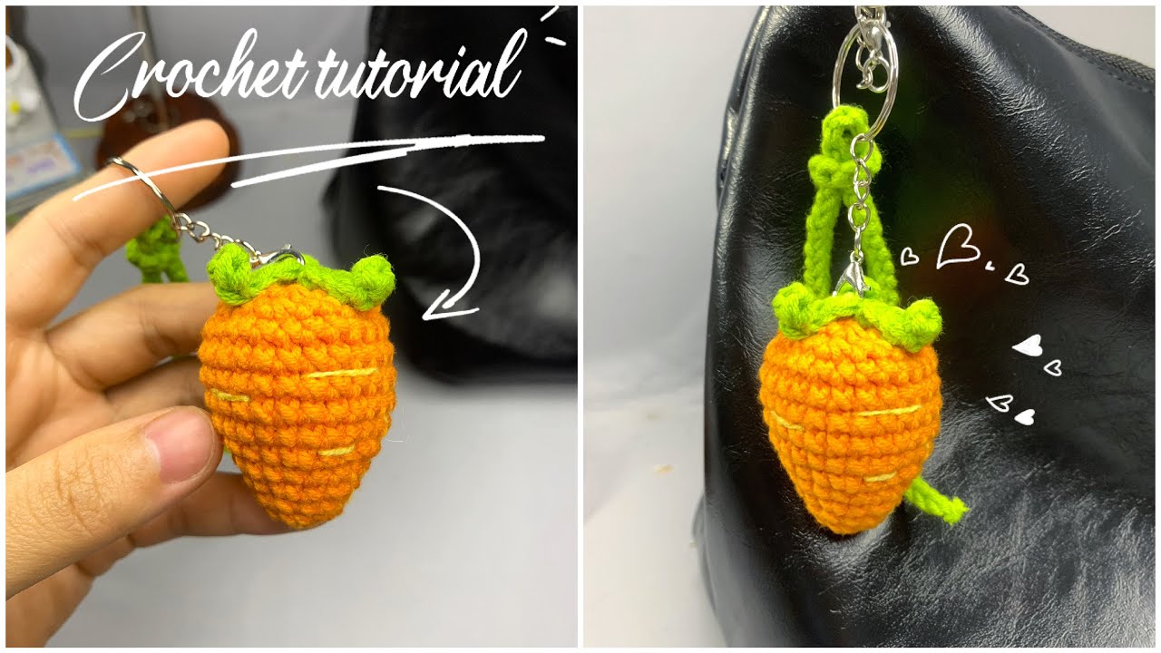 🥕🧶 Móc Củ Cà Rốt Mini Dễ Làm | Easy Mini Crochet Carrot for Beginners