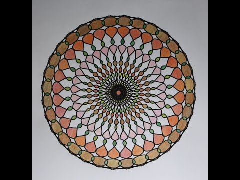 Video thumbnail: Mandala "30 Unique Mandalas coloring book" by Dawn Moore (Mbeanz color with me)