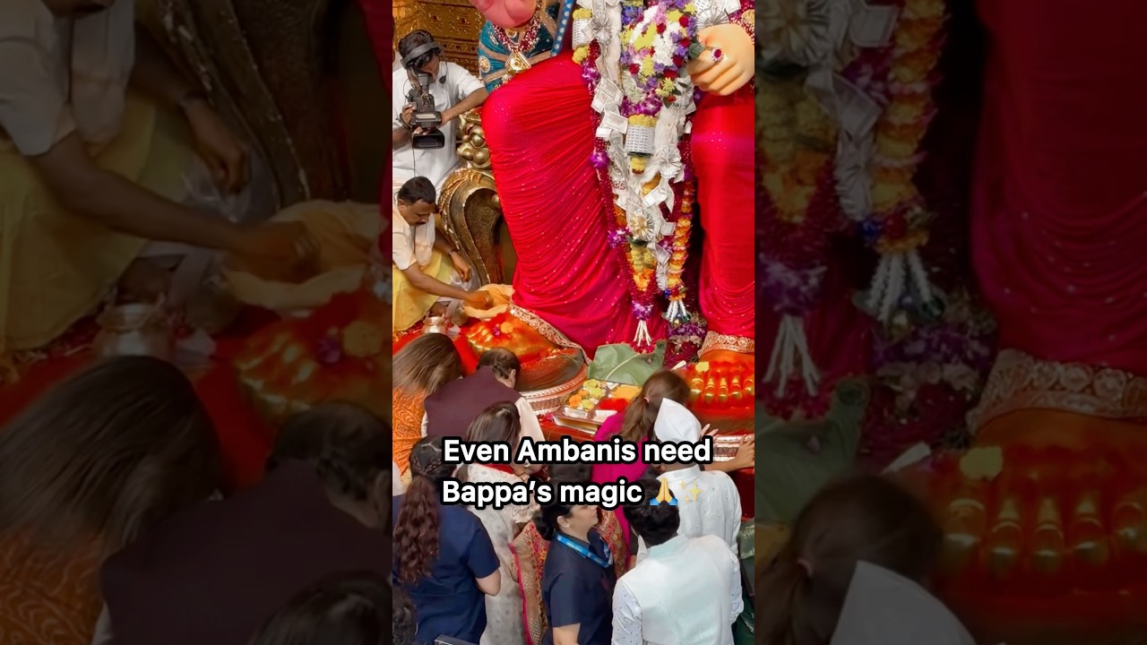Even Ambani need Bappa's magic |