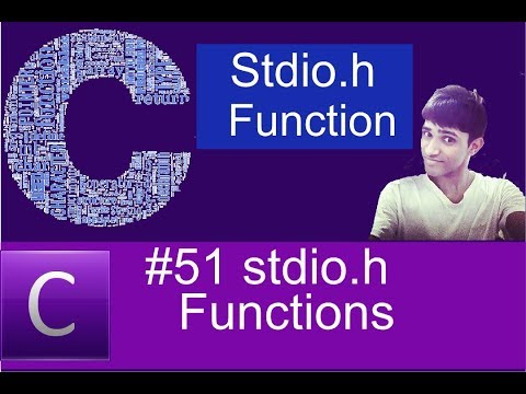 #51 stdio h library functions in C language (Hindi/Urdu) | Shubham Jangid