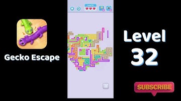 Gecko Escape Level 32 Walkthrough 🦎 | Puzzle Game Solutions & Tips | SolutionGuruji