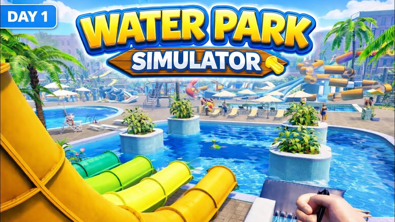 Water park simulator game | Day 1| Gameplay |subscribe the channel |