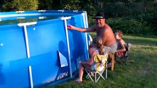 Grandpa Cuts Open A Pool