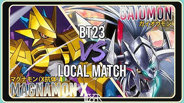 Magnamon vs Gaiomon [Digimon TCG BT23 Lokale Wedstrijd] Wedstrijdcommentaar