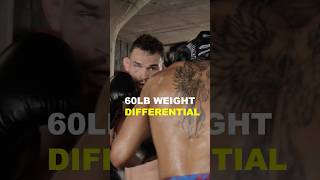 When a Featherweight spars a Light Heavyweight... 😳 (part 1) #mma #boxing
