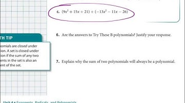 Adding polynomials vertically
