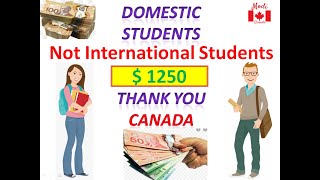 New Benefits for Domestic & International Students in CANADA | CESB | Covid 19 | $ 1250 by DModis 808 views 4 years ago 1 minute, 16 seconds