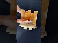 Wooden key holder with mini shelf #shorts