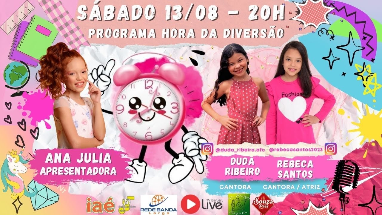 Duda Ribeiro E Rebeca Santos | Programa Hora Da Diversão