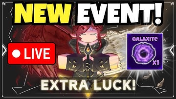 [🔴LIVE] THE FORGE | LUCKY EVENT | GRINDING GALAXITE?! GEAR, ARMOR, RUNES | EVENT WAITING ROOM!
