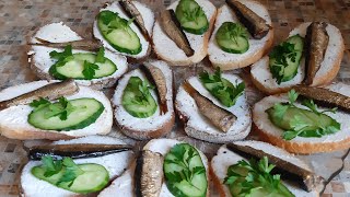 БУТЕРБРОДЫ СО ШПРОТАМИ!!! БУТЕРБРОДЫ НА ПРАЗДНИЧНЫЙ СТОЛ!!! БУТЕРБРОДЫ СО ШПРОТАМИ!!! БУТЕРБРОДЫ НА ПРАЗДНИЧНЫЙ СТОЛ!!!