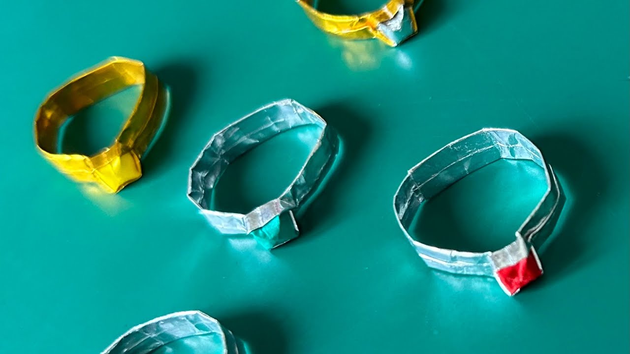 折り紙 指輪 本物のようにはめられる⁈ Origami Ring which looks real