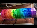 Rainbow blooming ink, tumbler tutorial, rainbow tumbler, alcohol ink tumbler