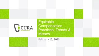 Cura Quick Tip | Equitable Compensation Practices, Trends & Misses Webinar
