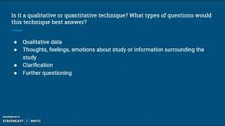 Data Collection- Interviews