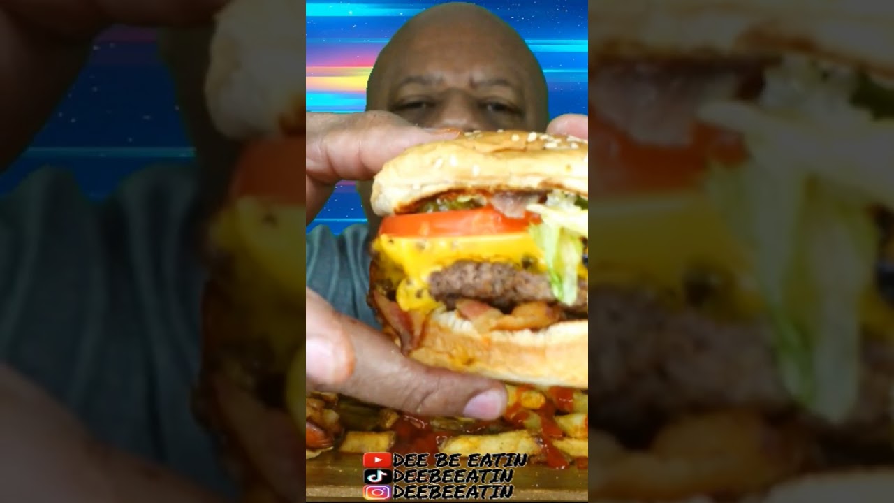 Five Guys Mukbang | Bacon Cheeseburger, Bacon Cheese Dog