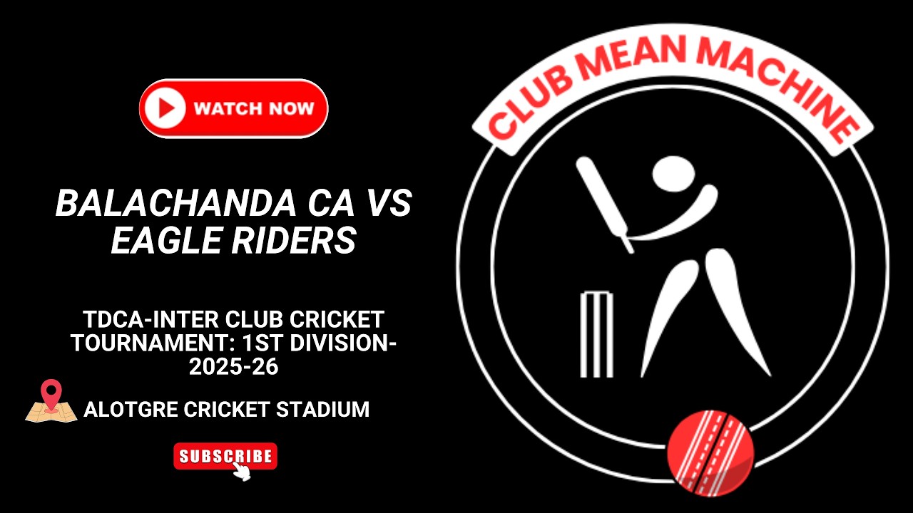 Balachanda CA vs Eagle Riders live cricket match | TDCA 1st-DIVISION INTER CLUB CRICKET TOURNAMENT