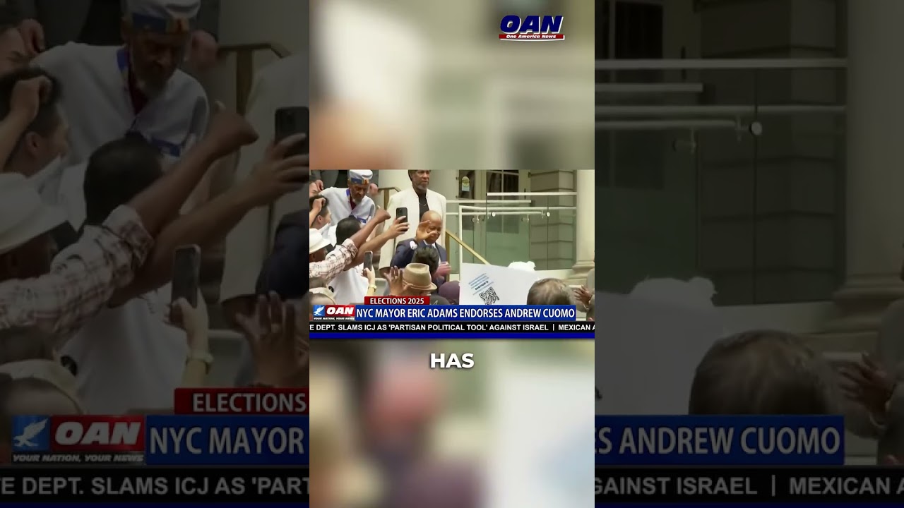 Мэр Нью-Йорка Эрик Адамс поддерживает кандидатуру Эндрю Куомо на пост мэра, заявив: «Нью-Йорк не ...