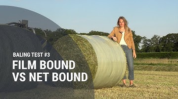 KUHN - BALING TEST // #3 Can film binding really be cheaper than net binding?