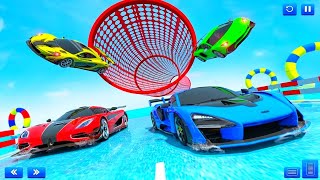 Water Surfer Car Racing Extreme Stunts #6 - Real Car Driving Games - Android Gameplay screenshot 2