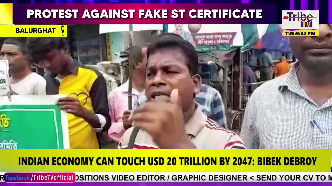PROTEST AGAINST FAKE ST CERTIFICATE | TRIBE TV