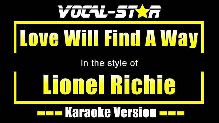 Love Will Find a Way Karaoke version - Karaoke performance video thumbnail