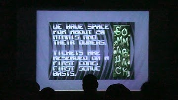 Outline 2013 - Atari ST Demo/Intro/Bootsector compo - Sommerhack 2013 Invite (Live footage)