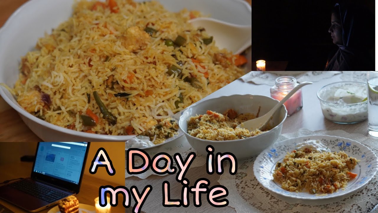 என் வாழ்வில் ஒரு நாள் | Lockdown life in Uae | Simple Vegetable Rice Recipe | Breakfast & Lunch Vlog