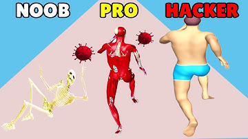 DNA Run 3D - Noob vs Pro vs Hacker | All Levels Gameplay Walkthrough(Android, iOS)