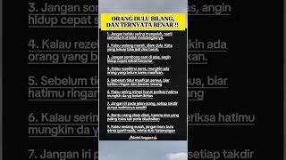 orang dulu bilang dab ternyata benar#quotes #motivation #information #global