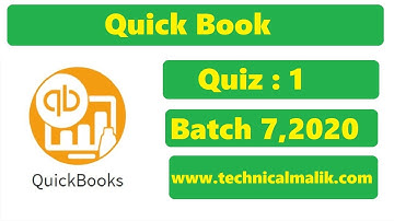 Digiskills- Quick Books Quiz 01 Solution Batch 07 || Quiz No.1 || Batch 7