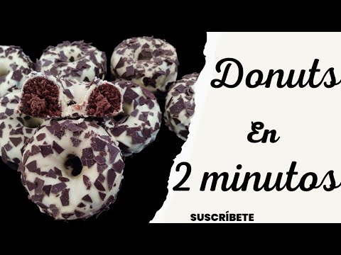 Donuts dalmata en 2 minutos al microondas