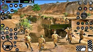 Indian Army Truck Transport Gameplay 😱 Army Truck Driving 3D | Android gameplay #1 #truckgames screenshot 4