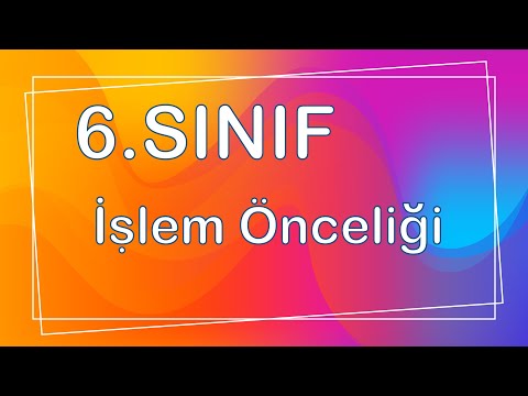 6. Sınıf İşlem Önceliği Testi Çözümleri +PDF