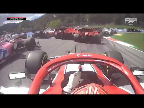 Sebastian Vettel Austrian GP Crash in a nutshell