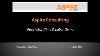 PeopleSoft Time and Labor Demo screenshot 4