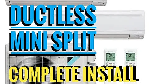 Ductless mini split, dual zone. (Daikin)