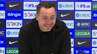 I LOVE WATCHING MY PLAYERS FIGHT! PRESS CONFERENCE: Roberto De Zerbi: Chelsea 0-2 Tottenham 